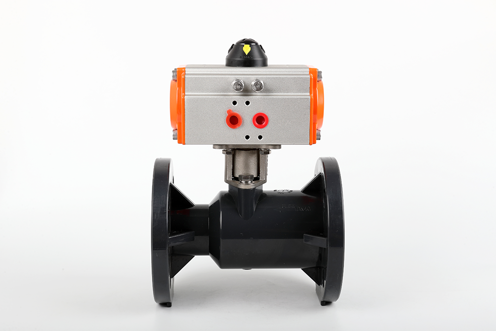 献县气动法兰一体球阀